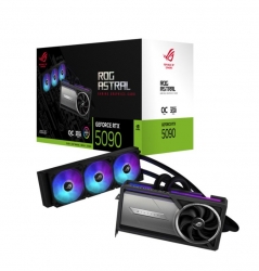 ASUS nVidia GeForce ROG-ASTRAL-LC-RTX5090-O32G-GAMING 32GB GDDR7 2580MHz Boost 28Gbps 512-bit Digital Max Res 7680 x 4320 Liquid Cool