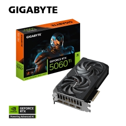 Gigabyte GeForce RTX 5060 Ti WINDFORCE OC 16G, 2587 MHz, CUDA TBD, 28 Gbps, GDDR7, 128 bit, PCI-E 5.0, PSU 650W, DisplayPort 2.1b *3 HDMI 2.1b *1