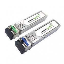 Plusoptic 1.25G, BiDi SFP, TX1490nm / RX1550nm, 80KM Transceiver, LC Connector for SMF with DDMI
