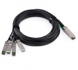 Dell compatible DAC, QSFP+ to 4SFP+, 40G, 3M, Twinax Cable, DACQSFP+-4-3M-DEL