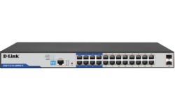 D-Link | DGS-F1210-26MPS-E | 26-Port Gigabit Smart Managed PoE+ Switch with 24 PoE+ Ports (8 Long Reach 250m) and 2 SFP Ports