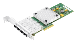 PCIE NIC, Quad Port SFP 1Gb with Intel I350AM4 Controller