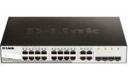 D-Link | DGS-1210-20 | 20 Port Gigabit Smart Managed Switch with 20 RJ45 and 4 SFP (Combo) Ports