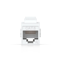 Ubiquiti Cat6 Keystone Coupler, 12-Pack, White, Pass-Through Cat6 Keystone Coupler For Connecting Pre-Terminated Ethernet Cables Seamlessly.
