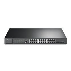 TP-Link | SG3428XMP | Omada 24 Port Gigabit and 4 Port 10GE SFP+ L2+ Managed Rackmount Switch with 24 port PoE+ - 006.008.0143