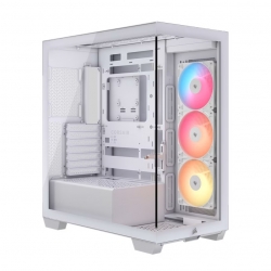 Corsair 3500X RS-R ARGB Mid-Tower PC Case - White, E-ATX Support, Side 360mm Rad, Tempered Glass, USB-C, 2x SSD, 2x HDD, 425mm GPU, RS ARGB Fans