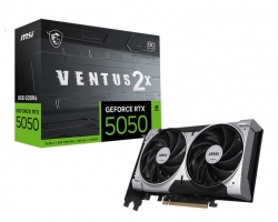 MSI nVidia GeForce RTX 5050 8G VENTUS 2X OC, Boost: 2560 MHz, CUDA 2560 Units, 8GB GDDR6, HDMI x 1 (embargo)