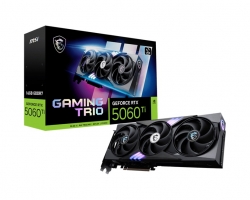 MSI nVidia GeForce RTX 5060 Ti 16G GAMING TRIO, PCI Express Gen 5x16, 28Gbps, Boost: 2572 MHz, CUDA 4608 Units, 16GB GDDR7, HDMI x 1