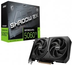 MSI nVidia GeForce RTX 5060 Ti 8G SHADOW 2X OC PLUS, Boost: 2482 MHz, CUDA 8960 Units, 8GB GDDR7, HDMI x 1 (embargo)