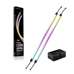 Corsair iCUE LINK LS350 Aurora RGB Light Strips - 350mm Kit 350 10 10mm, magnetic mount, black, addressable LEDs