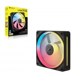 Corsair iCUE LINK LX120 ?R RGB 120 ?mm PWM Reverse Fan Expansion Single Pack Black: 66.7 ?CFM, 2400 ?RPM, 37.7 ?dBA, 0.4 ?A,Static Pressure, Magnetic Dome