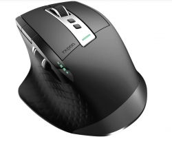 RAPOO MT750PLUS Multi-Mode Wireless Ergonomic Mouse - 800-4000 DPI Sensor Bluetooth 5.0 and 2.4 GHz