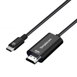 Simplecom DA324 USB-C to HDMI 2.1 Cable 2M, 8K@60Hz, DP1.4 Alt, HDCP1.4/2.3, HDR10, DSC1.1/1.2a, Audio LPCM/AC3/DTS/DTS-HD/Dolby MAT