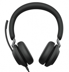 Jabra Evolve2 40 SE Wired-CA MS Stereo Headset, 360 BusyLight, Noise Isolationg Ear Cushions, 2Yr Warranty, Plug-and-play, 3-Microphone