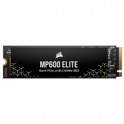 Corsair MP600 ELITE 2TB PCIe Gen4 x4 NVMe 1.4 M.2 SSD, M.2 2280, PCIe 4.0, 7000 MB/s read, 6500 MB/s write, 3D TLC NAND, Windows/Mac compatible CSSD-F2000GBMP600ENH
