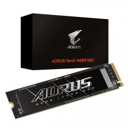 Gigabyte AORUS Gen5 14000 SSD 1TB PCIe5x4 NVMe2.0 M.2 3D TLC LPDDR4 2GB 13600/10200MB/s 80 22 3.5mm MTBF1.6M 11.5W 5yr/700TBW