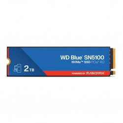 Sandisk WD Blue SN5100 NVMe SSD - 2TB, M.2 2280, PCIe Gen4, Read 7100MB/s, Write 6700MB/s, 1000K/1300K IOPS, TBW 900, 5yr Warranty