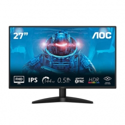 AOC 27B36X, 27 IPS, 1920 1080@144Hz, 0.5ms MPRT, 300 nits, 1500:1, sRGB 121%, HDMI 1.4, DP 1.4, tilt, VESA 100 100, 22W, 3.11kg, black