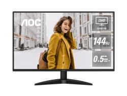 AOC Q27B36X,27' IPS,QHD 2560x1440@144Hz,0.5ms/4ms,300cd/m ,1500:1,HDMI 2.0+DP 1.4,178 ,VESA100