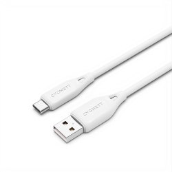 Cygnett Essentials USB-C to USB-A (2.0) Cable (1M) - White (CY4688PCUSA), 3A/60W, 480Mbps, Turbo Charge, Best for Laptop, 2 Years Warranty CY4688PCUSA