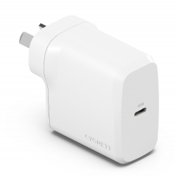 Cygnett PowerPlus 45W USB-C PD GaN Fast Wall Charger -White(CY4738PDWCH),Portable,Best for iPhone,Samsung's PPS & USB-C Devices, 2 Years Warranty