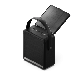 Cygnett FreePlay Solar Chargingr Wireless Speaker & 8K Power Bank - Black(CY4968SOSPE),Dust & Water Resistant,Dual Speaker,10 Meter, 2 Years Warranty