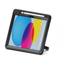 Cygnett GripStand Apple iPad (11.0') 11th Gen (A16)/iPad 10th Gen (10.9') Case -Black(CY5201CPGRP), 360 Rotating Stand,Pen Holder,2 Years Warranty