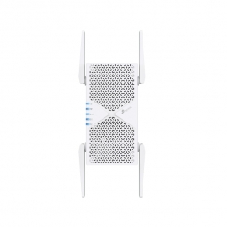 TP-Link RE405BE BE6500 Dual-Band Wi-Fi 7 Range Extender with BE6500 speeds, MLO, 160MHz, 4 antennas, EasyMesh, and 2.5G Ethernet port