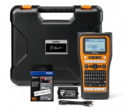 Brother PT-E560BTVP Industrial Handheld Label Printer - 3 Year Warranty, included Carry case, Rechargeable Li-Ion battery,1xTZE-FX241 and USB-A Cable PT-E560BTVP