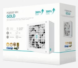 DeepCool PQ850G WH 850W Gamer Storm 80+ Gold/Cybenetics Fully Modular ATX Power Supply 120mm Fan, Japanese Capacitors, DC to DC, ATX12V V3.1,