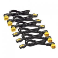 APC Locking Power Cord Kit, C13 to C14 (90 Degree), 1.2M Length, 6 Pack AP8704R-WW