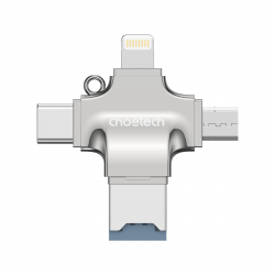 Choetech CR-002-SL EasyGO A+C+Micro+lighting four in one card reader