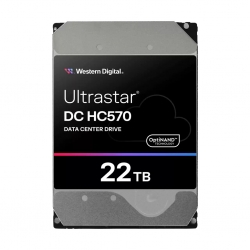 Western Digital Ultrastar DC HC570 22TB: 3.5',SAS, 7200 RPM, 291MB/s, CMR, 512MB cache, TCG, 147 101.6 26.1mm, 750g, 5 60 C, 5Y Warranty