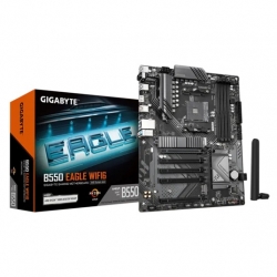 B550 EAGLE WIFI6 AMD ATX motherboard with AM4 support, Ryzen 3000 5000 CPUs, DDR4 up to 128GB, PCIe 4.0, dual M.2, Wi-Fi 6, Bluetooth 5.3 HDMI 2.1