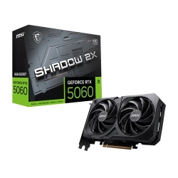 MSI nVidia GeForce RTX 5060 8G SHADOW 2X OC, PCI Express Gen 5 x16, Boost: 2527 MHz, CUDA 3840 Units, 8GB GDDR7, . HDMI x 1