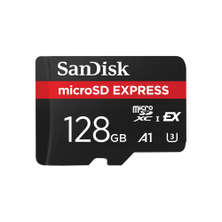 SanDisk 128GB microSD Express Card 880mb/s PCIe Gen 3 SDSQXFN-128G-GN4NN