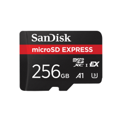 SanDisk 256GB microSD Express Card 880mb/s PCIe Gen 3 SDSQXFN-256G-GN4NN