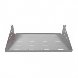 4C | Cantilever 2RU Galvanized Steel Shelf 250mm Deep : Grey | To Suit Outdoor Wall Mount 400 Deep Cabinet 002.015.0250.G