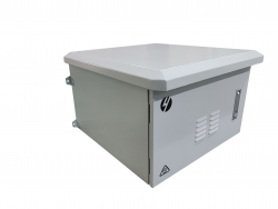 6RU 600mm Wide x 600mm Deep Galvanized Steel Outdoor Ventilated Wall Mount Cabinet | IP45 Standard IEC 60529:2013 | Grey 002.015.0666.V.G