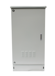 27RU 800mm Wide x 600mm Deep Galvanized Steel Outdoor Ventilated Freestanding Cabinet | IP45 Standard IEC 60529:2013 | Grey 002.015.2786.V.G