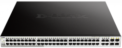 D-Link | DGS-1210-52MP | 52 Port Gigabit Smart Managed PoE Switch | with 52 RJ45 Ports and 4 SFP (Combo) Ports DL.DGS.1210.52MP