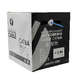 4C | Cat 6A F/UTP LSZH Cable Roll 305m : 23AWGx4P | Supplied on Plastic Reel - BLUE SLD.C6AFUTP.LSZH.BLUE