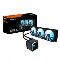GIGABYTE EAGLE 360, Black, 360mm alu rad, 3x120mm ARGB fans, 600-2000RPM, Intel 1851/1700 AMD AM5/AM4, copper pump 3200RPM, 400mm tube length 27mm GIGABYTE EAGLE 360