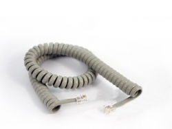Fanvil curly cord for V67/V65 series headset, curve gray