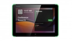 Yealink Roompanel Android based Scheduling Panel 8-inch, flush mount kit for wall or glass, 20 Tilt, PSU included, Yealink Platform, Microsoft Teams, RoomPanel-E2