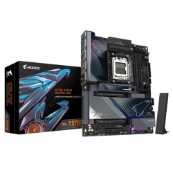 Gigabyte X870E AORUS MASTER X3D AM5 DDR5 256GB USB4 Wi-Fi7 BT5.4 10GbE+5GbE PCIe5 M.2 PCIe5/4 HDMI ALC1220 ES9118 ATX 30.5 24.4cm X870E A MASTER X