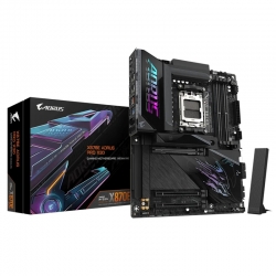 Gigabyte X870E AORUS PRO X3D AM5 DDR5 256GB USB4 Wi-Fi7 BT5.4 5GbE PCIe5 M.2 PCIe5/4 HDMI ALC1220 ATX 30.5 24.4cm X870E AORUS PRO X