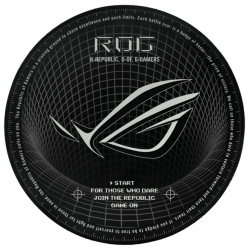 ASUS ROG Cosmic Mat II, floor mat, black, 87% rubber, 13% polyester, 117 ?cm length