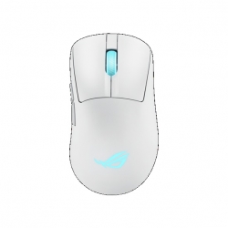 ASUS ROG Keris II Origin Gaming Mouse Moonlight White, ROG Micro Switch II, USB/Bluetooth/RF 2.4GHz, 8000 ?Hz, AURA Sync, 2 ?m paracord