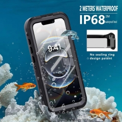 USP Apple iPhone SE (3rd & 2nd Gen) and iPhone 8/7 Waterproof Case - Black, Military-Grade, Shockproof, Scratch Resistant, Durable, 3 Years Warranty HDTWPISE78